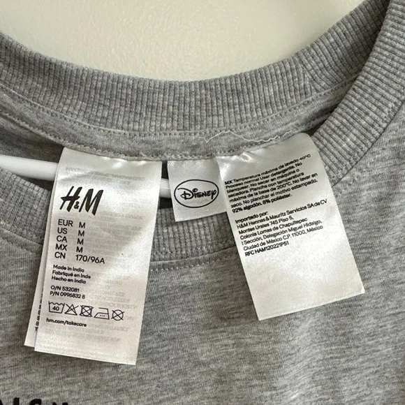 H&M Gray Mickey Mouse Tee - Picture 3 of 3